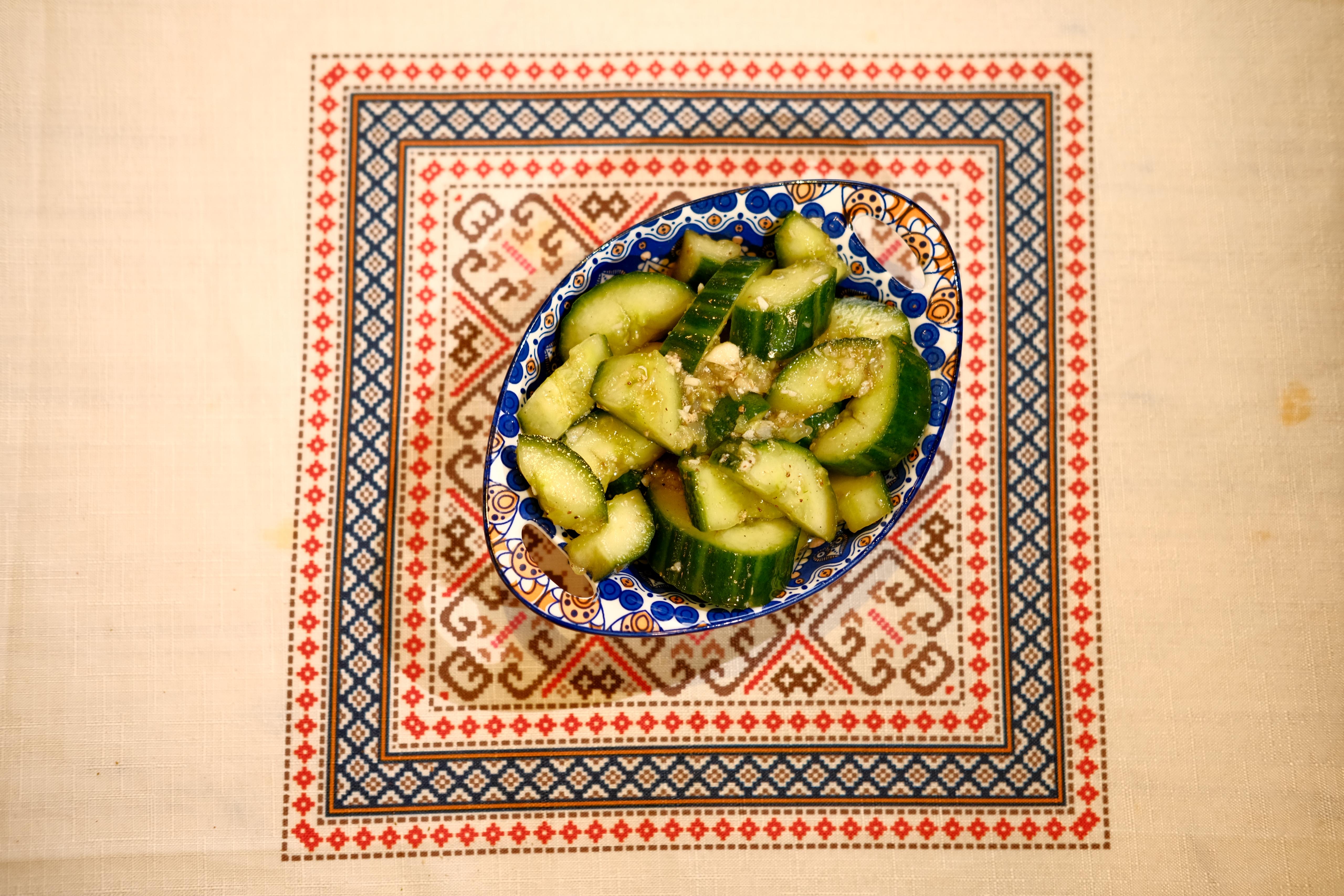 Garlic Cucumber Salad